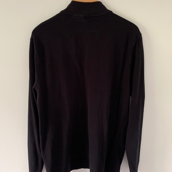 Claiborne Men's Black Long Sleeve Mock Turtleneck Knit XL Pullover - Picture 3 of 7